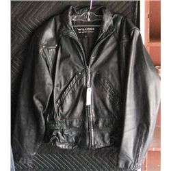 Wilsons Leather Jacket, Black, Size Medium .