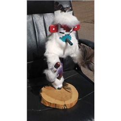 Snow Kachina doll signed N. Yazzie 18 inches