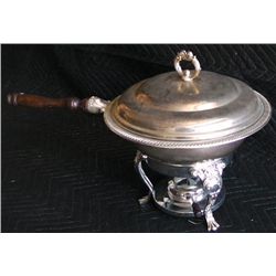 Silverplate Fondue Pan .