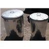 Image 1 : 2 Galvenized Trash Cans, 1-30 Gallon, 1-20 gallon .