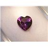 Image 2 : Amethyst Quartz, Si02, Hydro, 1.00 carat, Heart cut, 7 x 7 mm Russia