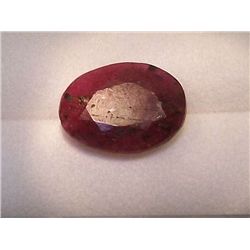 Natural Ruby, 5.30 carats, enhanced, 12 x 10 mm +/-, India