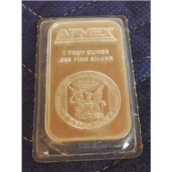 APMEX 1 Troy Ounce .999 Fine Silver Bar .