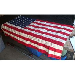 3' x 5' 48 Star Flag by Dettras Flag Products, Some Staining but Decent Overall