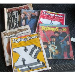 5 Old Rolling Stones Magazines .