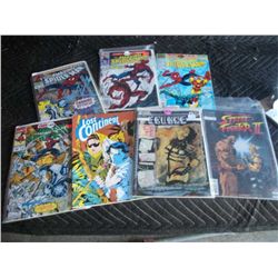 7 Comic Books, Street Fighter II, Cringe, Lost Continent, 4 Spiderman