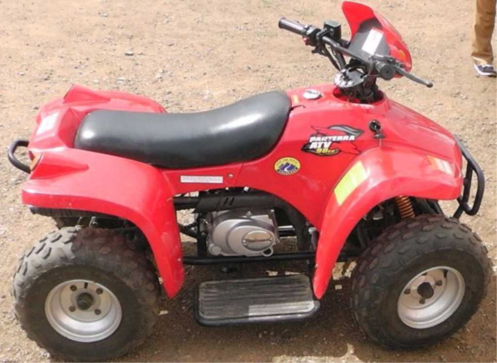 Panterra ATV 90cc 4 Wheeler, 3 Forward Speeds, 1 Reverse, Electric