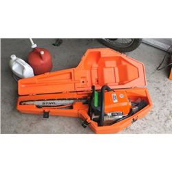 Stihl 029 Chain Saw, 24" Bar, w/ Case, Bar Oil and Gas Can, Runs