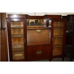 OAK DOUBLE SIDE BY SIDE 64" HIGH - 67" WIDE- ORIG. FINISH