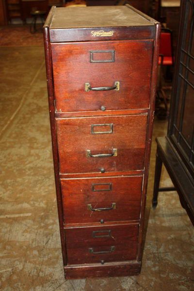 4 Drawer Mahogany File By Wagemaker