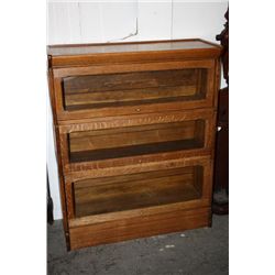3 STACK OAK BOOKCASE