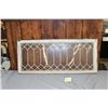 Image 1 : LEADED GLASS WINDOW 39.5" X 18