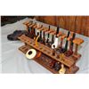 Image 2 : PIPE RACK W/ 16 NICE PIPES