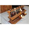 Image 3 : PIPE RACK W/ 16 NICE PIPES
