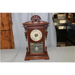 SETH THOMAS VICTORIAN SHELF CLOCK WALNUT