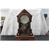 Image 1 : WALNUT MANTLE CLOCK - 20" TALL
