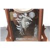 Image 3 : WALNUT MANTLE CLOCK - 20" TALL