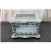 Image 1 : GREAT PAINTED DISPLAY CASE W/ BEVELED GLASS