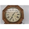 Image 3 : WALL HANGING OAK ANSONIA CLOCK