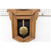 Image 4 : WALL HANGING OAK ANSONIA CLOCK