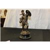 Image 1 : ROMAN WARRIOR STATUE ON MARBLE BASE - 13" TALL