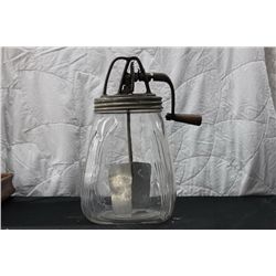MARKED CSS GLASS BUTTER CHURN