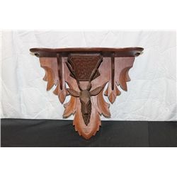 WALNUT HANGING WALL SHELF