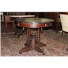 Image 1 : GREAT WALNUT MARBLE TOP STAND WITH BLACK MARBLE 33"