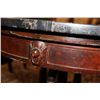 Image 5 : GREAT WALNUT MARBLE TOP STAND WITH BLACK MARBLE 33"