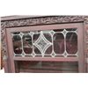 Image 2 : LEADED DOOR 4 SHELF MAHOGANY BOOKCASE
