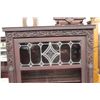 Image 3 : LEADED DOOR 4 SHELF MAHOGANY BOOKCASE