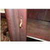 Image 5 : LEADED DOOR 4 SHELF MAHOGANY BOOKCASE
