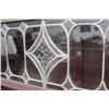 Image 6 : LEADED DOOR 4 SHELF MAHOGANY BOOKCASE
