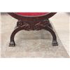 Image 4 : MOST ORNATELY CARVED GENTLEMENS CHAIR WITH SHIELD BACK , BACK LEG WITH DAMAGE
