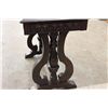 Image 3 : MAHOGANY STAND WITH INLAY MARBLE