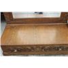 Image 13 : MASSIVE ORNATE OAK 3 PIECE BEDROOM SET WITH UNUSUAL DRESSER FULLY CARVED