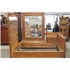 Image 1 : MASSIVE ORNATE OAK 3 PIECE BEDROOM SET WITH UNUSUAL DRESSER FULLY CARVED