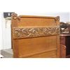 Image 2 : MASSIVE ORNATE OAK 3 PIECE BEDROOM SET WITH UNUSUAL DRESSER FULLY CARVED