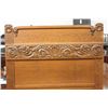 Image 4 : MASSIVE ORNATE OAK 3 PIECE BEDROOM SET WITH UNUSUAL DRESSER FULLY CARVED