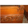 Image 5 : MASSIVE ORNATE OAK 3 PIECE BEDROOM SET WITH UNUSUAL DRESSER FULLY CARVED