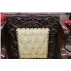 Image 2 : ROSEWOOD HEAVELY CARVED CHAIR MATCHING LADIES CHAIR