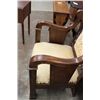 Image 5 : ROSEWOOD HEAVELY CARVED CHAIR MATCHING LADIES CHAIR