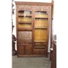 Image 1 : HEAVELY CARVED OAK SIDE BY SIDE IN ORIGINAL EXCELLENT CONDITION