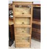 Image 1 : OAK 4 STACK 3/4 SIZE GLOBE WERNICKE WITH DRAWER BOTTOM