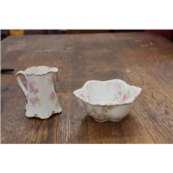 HAVILAND  LIMOGE  - CREAMER - SUGAR