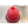 Image 2 : FENTON FAIRY GLASS LAMP - CHERRY GLASS LAMP