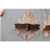 Image 2 : PAIR OF ORNATE WALNUT SHELVES