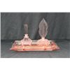 Image 1 : 3 PCS. CZECHOSLOVAKIAN GLASS DRESSER SET