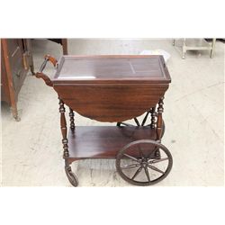 MAHOGANY TEA CART