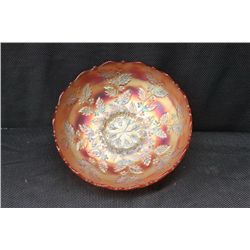 MARIGOLD CARNIVAL GLASS BOWL